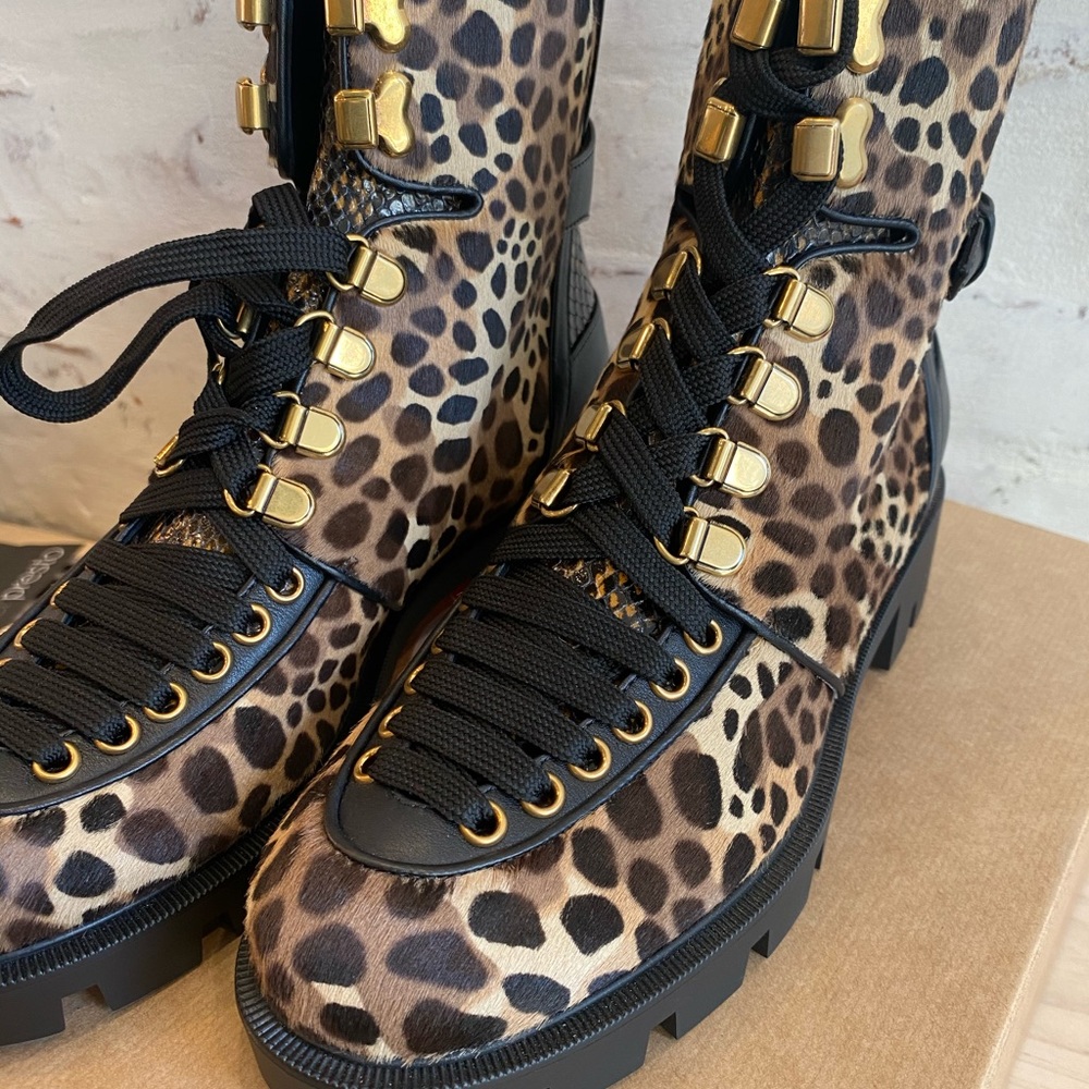CL AUTHENTIC BOOTS FUR Leopard